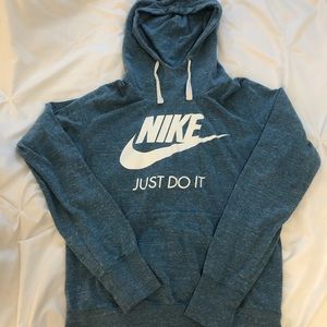Blue and white Nike Hoodie